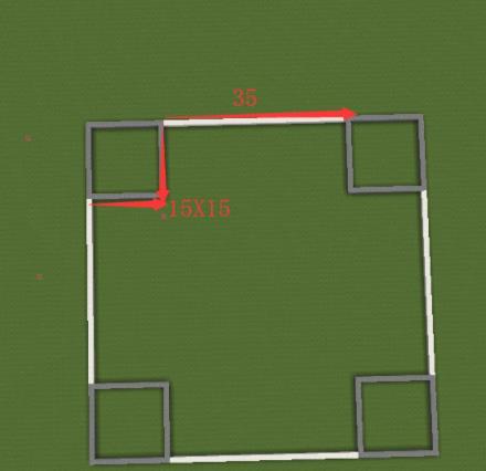 如何在Minecraft中建造埃菲尔铁塔?/><p>2.在每个角的中间填满石英块,再将上层减少一格,以放置石英半砖; </p> <img src=