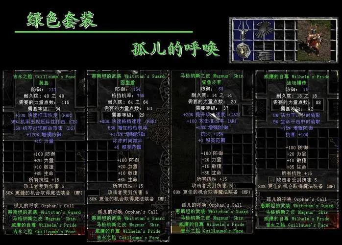 暗黑破坏神3绿色和橙色哪个好？