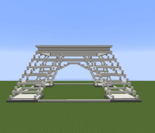 如何在 Minecraft 中建造埃菲尔铁塔?