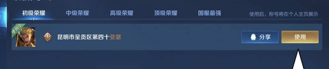 王者荣耀如何显示县服-王者荣耀高手解答