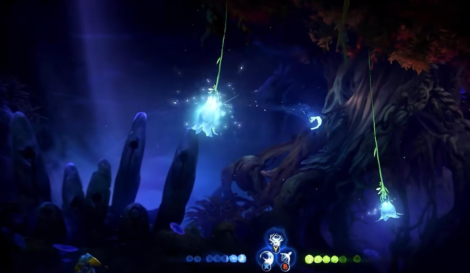 Ori 2 深洞旁边的树怎么进入?