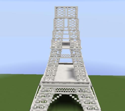 如何在 Minecraft 中建造埃菲尔铁塔?