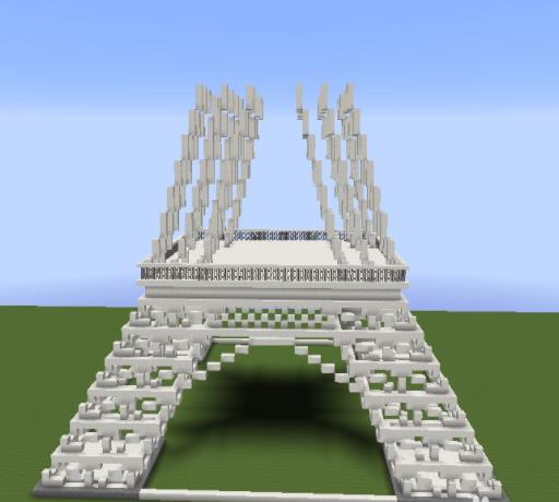 如何在 Minecraft 中建造埃菲尔铁塔?