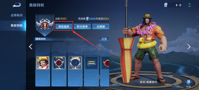 王者荣耀贵族4项羽皮肤哪里可以获得-王者荣耀手游大神解答